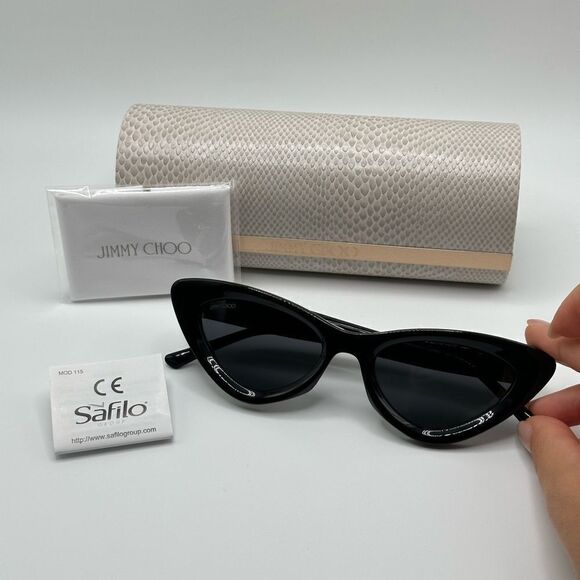 JIMMY CHOO Sunglasses ADDY/S 0807 IR Black/Grey Women NEW main image 11